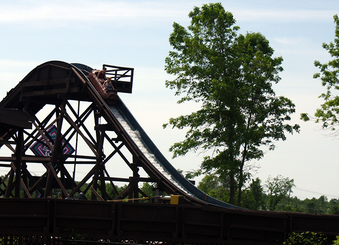 The Old Mill Scream Log Flume at Martin's Fantasy Island Amusement Park, Grand Island, New York