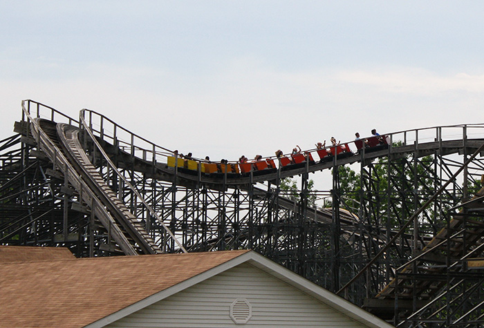 The Silver Comet Roller Coaster at Martin's Fantasy Island Amusement Park, Grand Island, New York