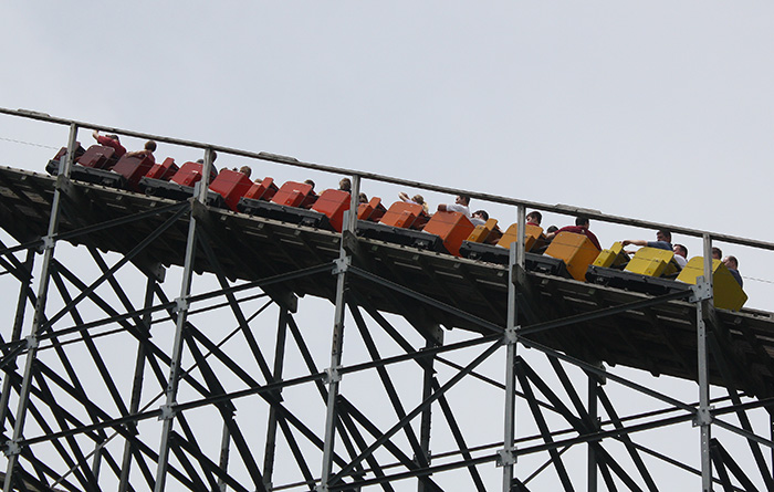 The Silver Comet Roller Coaster at Martin's Fantasy Island Amusement Park, Grand Island, New York