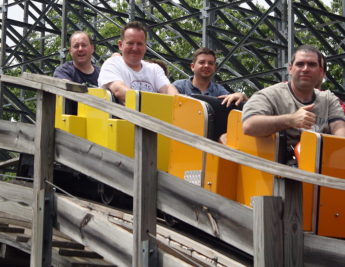 The Silver Comet Roller Coaster at Martin's Fantasy Island Amusement Park, Grand Island, New York