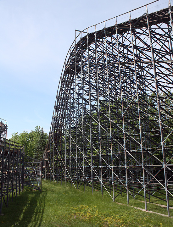 The Silver Comet Roller Coaster at Martin's Fantasy Island Amusement Park, Grand Island, New York