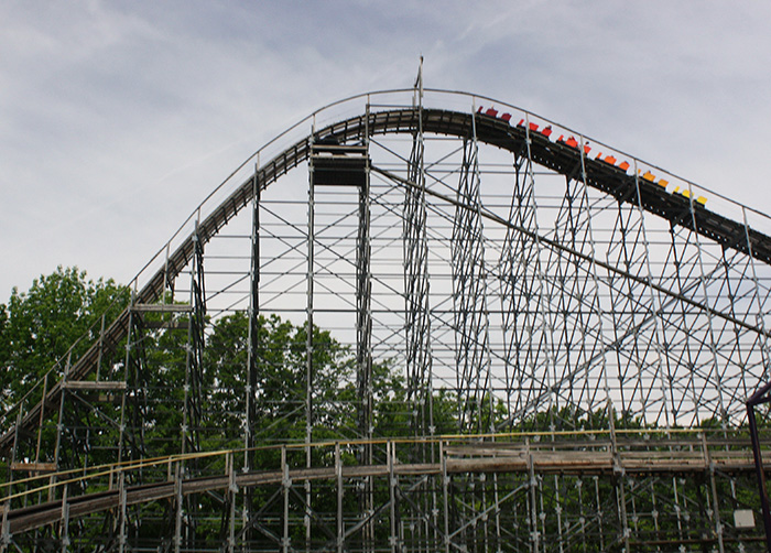 The Silver Comet Roller Coaster at Martin's Fantasy Island Amusement Park, Grand Island, New York