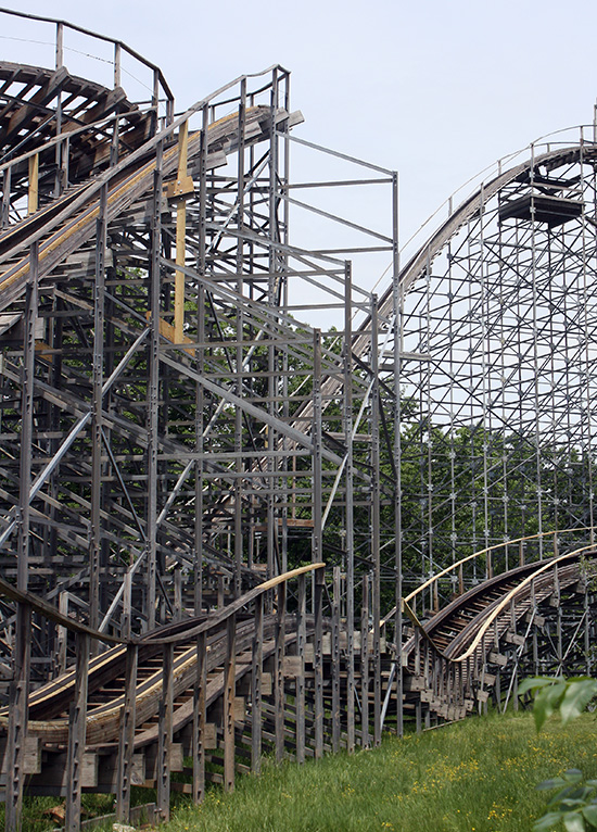 The Silver Comet Roller Coaster at Martin's Fantasy Island Amusement Park, Grand Island, New York