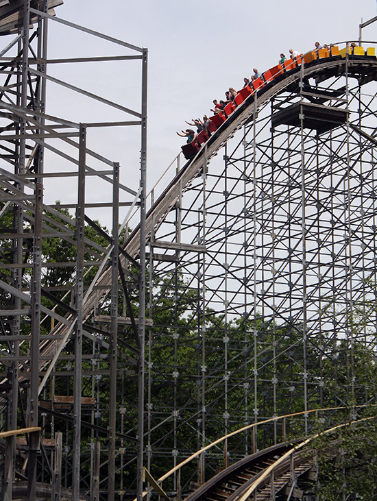 The Silver Comet Roller Coaster at Martin's Fantasy Island Amusement Park, Grand Island, New York