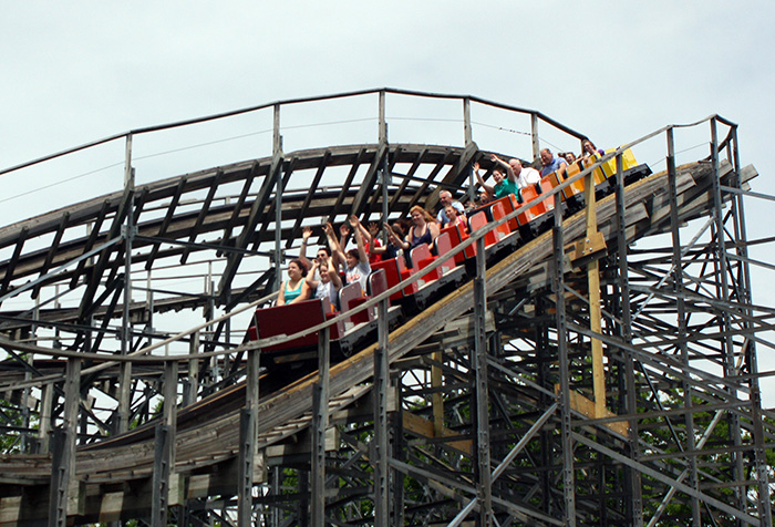 The Silver Comet Roller Coaster at Martin's Fantasy Island Amusement Park, Grand Island, New York