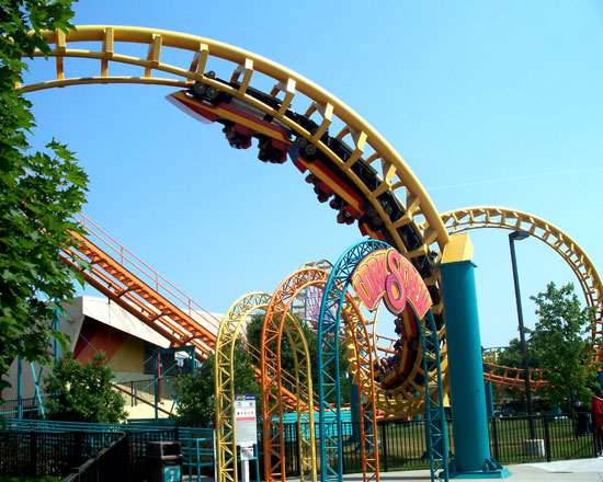 The Corkscrew Rollercoaster at Michigan's Adventure, Muskegon, MI