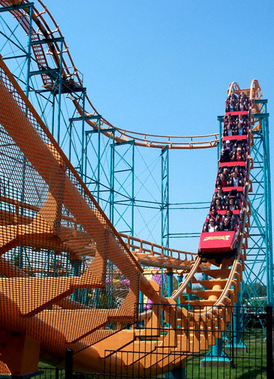 The Corkscrew Rollercoaster at Michigan's Adventure, Muskegon, MI