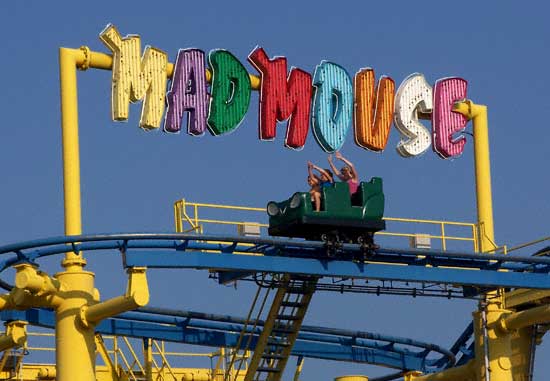 The Mad Mouse Rollercoaster at Michigan's Adventure, Muskegon, MI