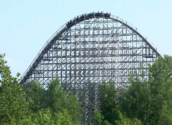 The Shivering Timbers Rollercoaster at Michigan's Adventure, Muskegon, MI