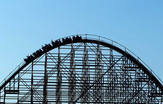 The Shivering Timbers Rollercoaster at Michigan's Adventure, Muskegon, MI