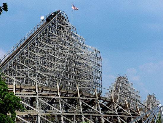 The Shivering Timbers Rollercoaster at Michigan's Adventure, Muskegon, MI