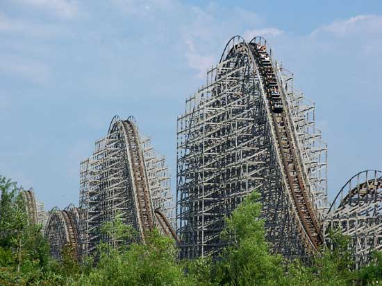 The Shivering Timbers Rollercoaster at Michigan's Adventure, Muskegon, MI