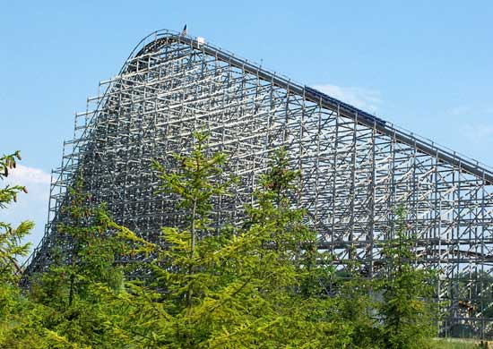 The Shivering Timbers Rollercoaster at Michigan's Adventure, Muskegon, MI