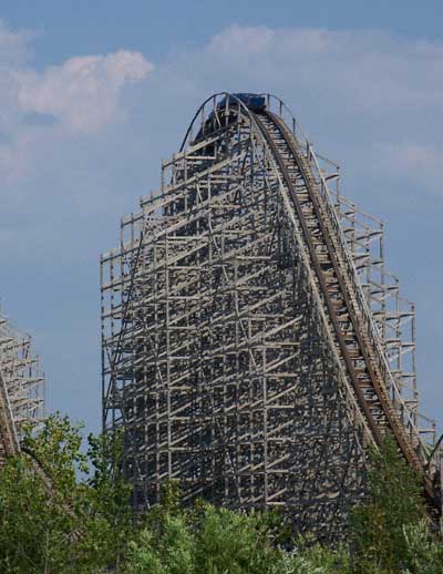 The Shivering Timbers Rollercoaster at Michigan's Adventure, Muskegon, MI