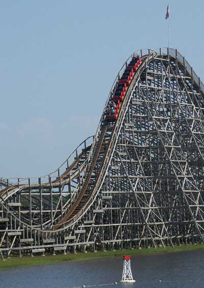 The Wolverine Wildcat Rollercoaster at Michigan's Adventure, Muskegon, MI