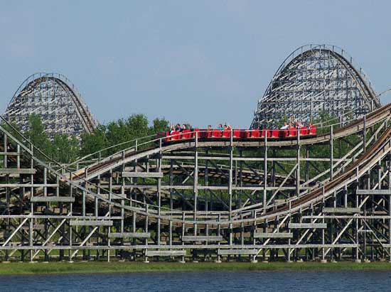 The Wolverine Wildcat Rollercoaster at Michigan's Adventure, Muskegon, MI