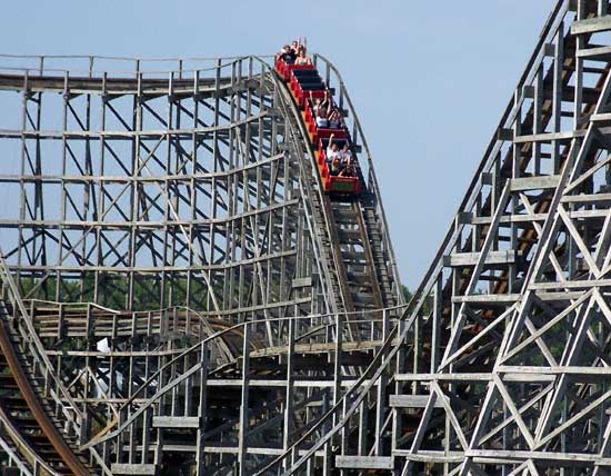 The Wolverine Wildcat Rollercoaster at Michigan's Adventure, Muskegon, MI