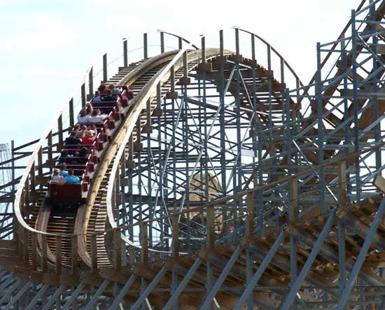 Hades Rollercoaster at Mt. Olympus Water & Theme Park, Wisconsin Dells, Wisconsin