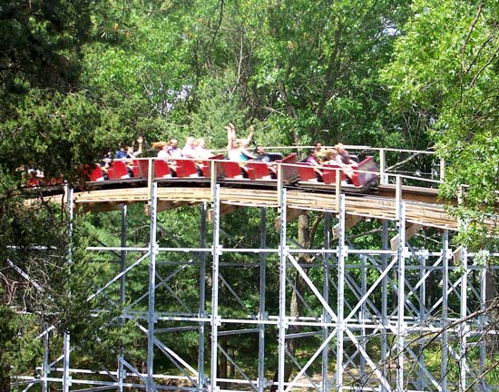 Hades Rollercoaster at Mt. Olympus Water & Theme Park, Wisconsin Dells, Wisconsin