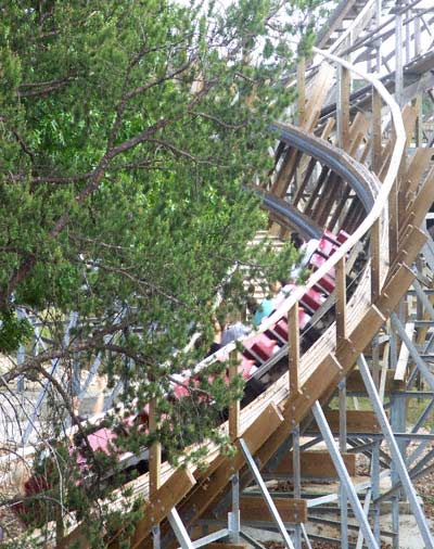 Hades Rollercoaster at Mt. Olympus Water & Theme Park, Wisconsin Dells, Wisconsin