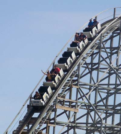 Zeus Rollercoaster at Mt. Olympus Water & Theme Park, Wisconsin Dells, Wisconsin