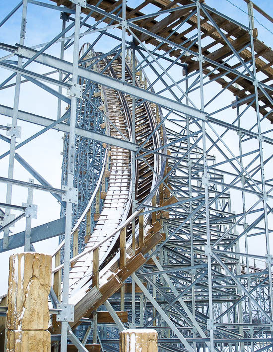 Hades Roller Coaster at Mount Olympus Theme & Water Park, Wisconsin Dells, Winter 2008