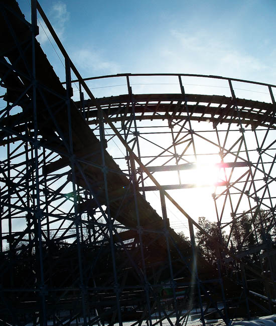 Hades Roller Coaster at Mount Olympus Theme & Water Park, Wisconsin Dells, Winter 2008