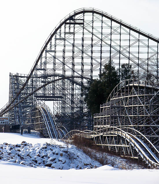 Hades Roller Coaster at Mount Olympus Theme & Water Park, Wisconsin Dells, Winter 2008