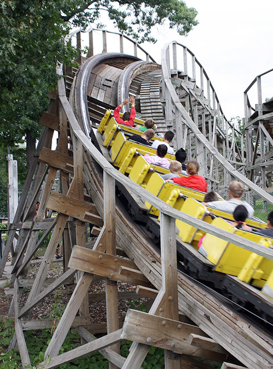 Cyclops Roller Coaster at Mount Olympus Water & Theme Park, Wisconsin Dells, Wisconsin