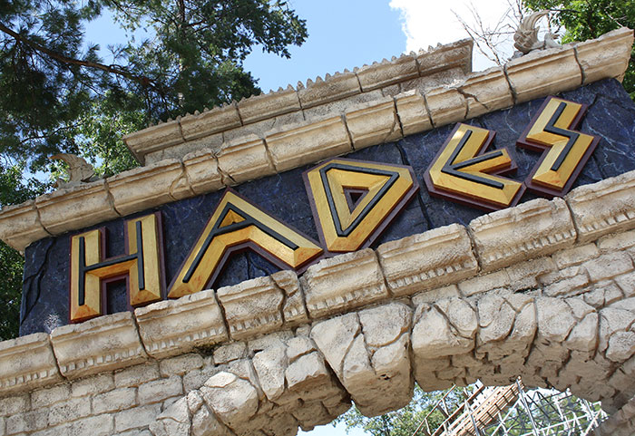Hades Roller Coaster at Mount Olympus Water & Theme Park, Wisconsin Dells, Wisconsin