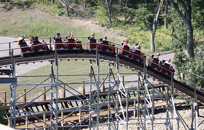 Hades Roller Coaster at Mount Olympus Water & Theme Park, Wisconsin Dells, Wisconsin