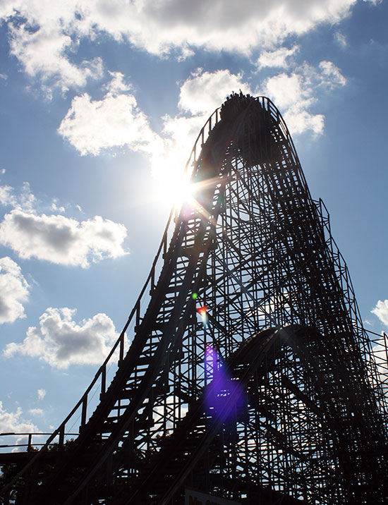 Hades Roller Coaster at Mount Olympus Water & Theme Park, Wisconsin Dells, Wisconsin