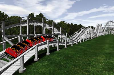 The Eldridge Park Speedway Defunct No Limits Rollercoaster