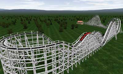 The LeSourdsville Lake Park Screechin' Eagle Defunct No Limits Rollercoaster