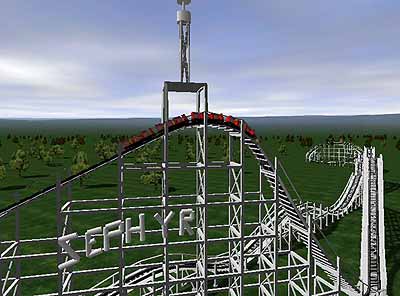 The Pontchartrain Beach Zephyr No Limits Roller Coaster