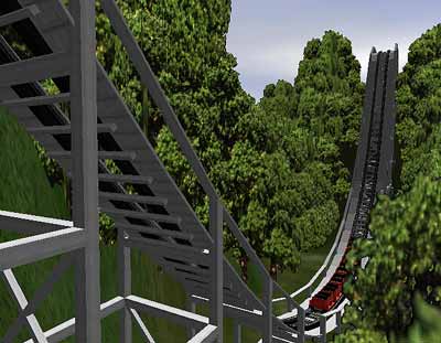 The Puritas Springs Cyclone No Limits Defunct Rollercoaster