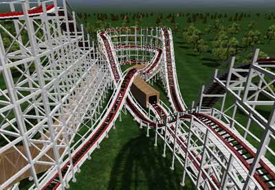 The Whalom Park Flyer Comet Rolelrcoaster