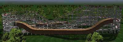 The Whalom Park Flyer Comet Rolelrcoaster