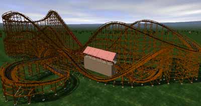 Whirlwind, a No Limits Wooden Coaster Design