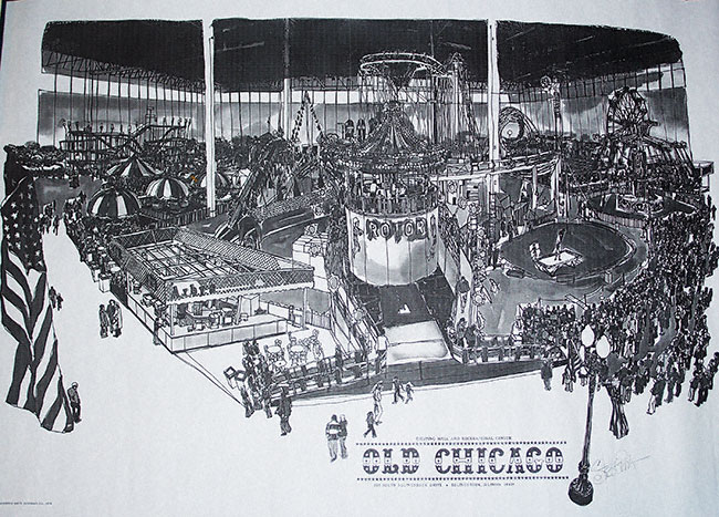 A Poster of Old Chicago Amusement Park, Bolingbrook, IL
