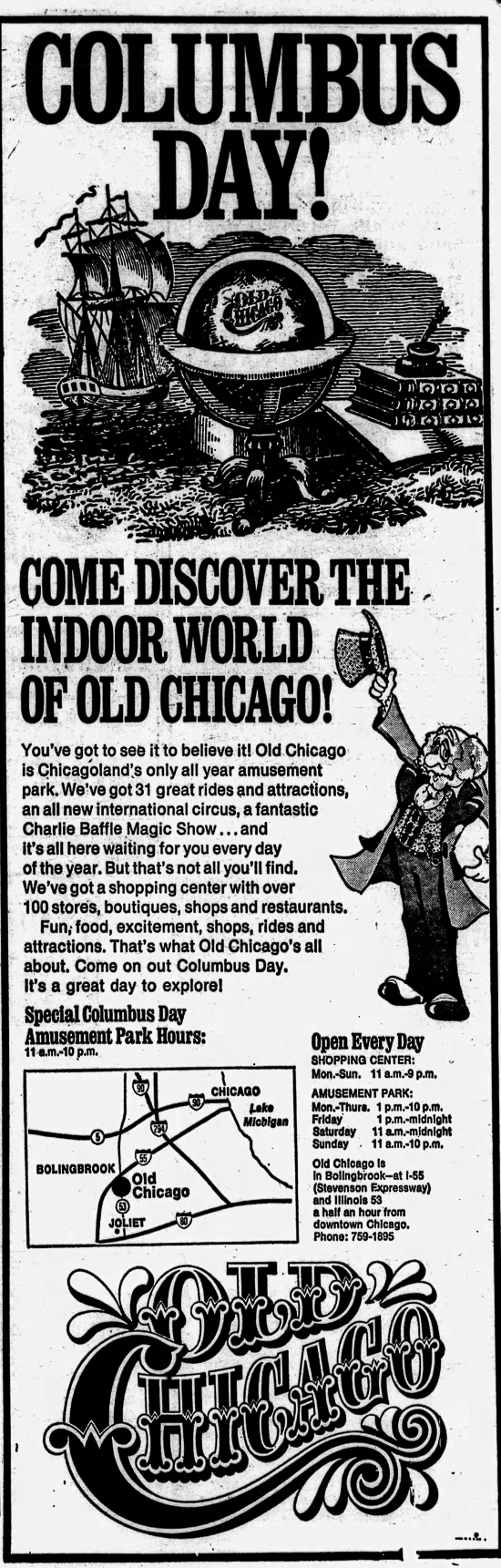 Old Chicago Shopping Center & Amusement Park, Bolingbrook Illinois