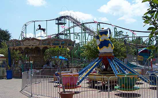 Rides including The Windstorm Coaster @ Old Town, Kissimmee Florida
