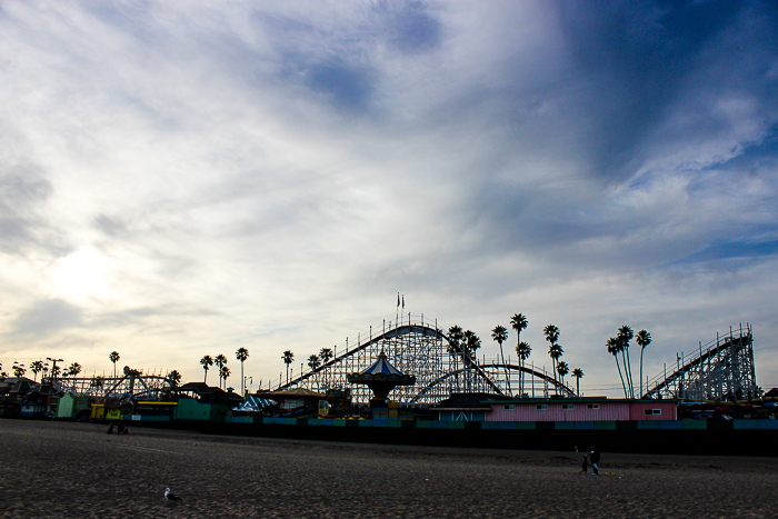 The Giant Dipper Rollercoaster at Santa Cruz Beach Boardwalk, Santa Cruz, California