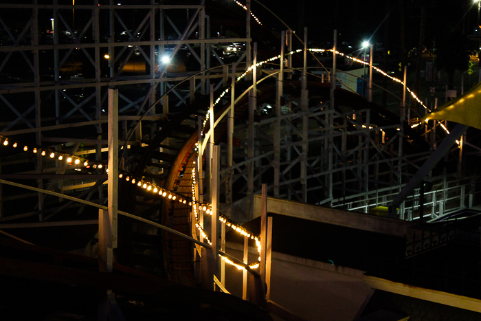 The Giant Dipper Rollercoaster at Santa Cruz Beach Boardwalk, Santa Cruz, California