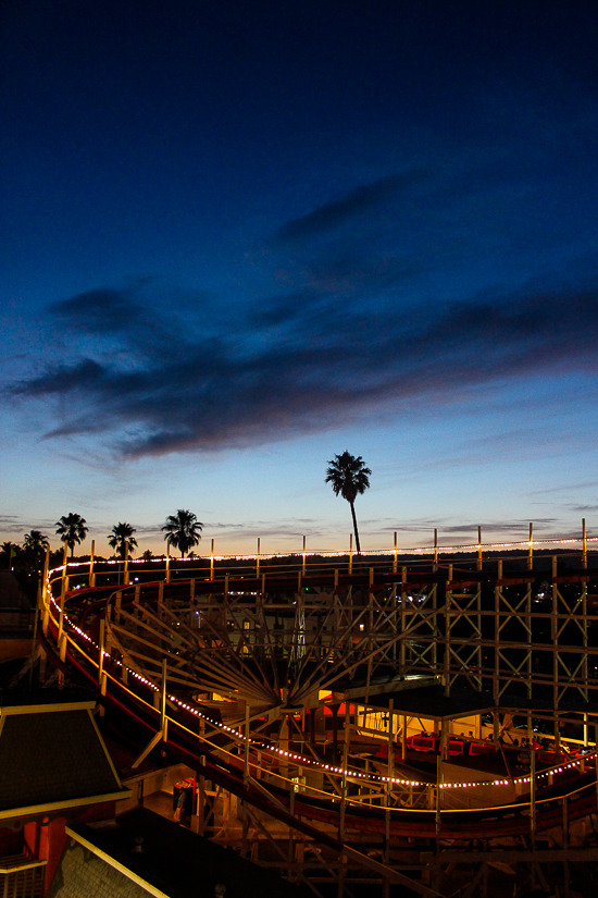 The Giant Dipper Rollercoaster at Santa Cruz Beach Boardwalk, Santa Cruz, California