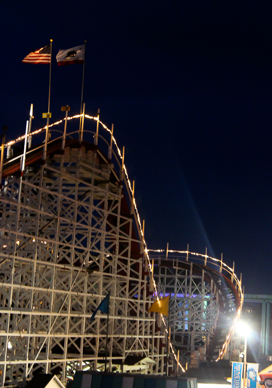 The Giant Dipper Rollercoaster at Santa Cruz Beach Boardwalk, Santa Cruz, California