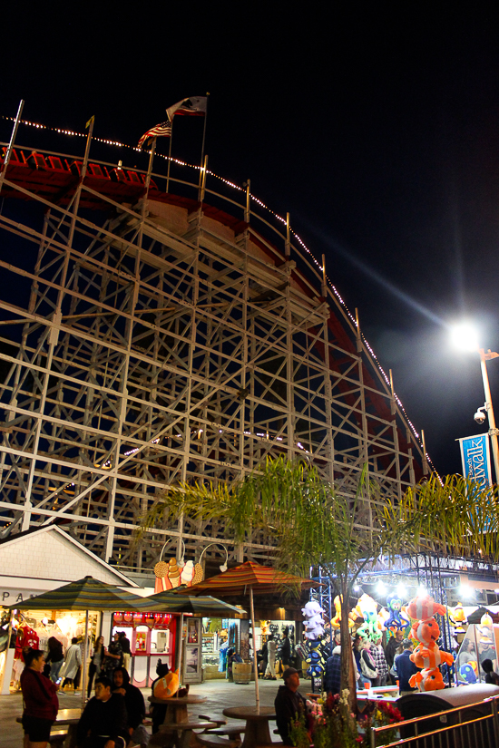 The Giant Dipper Rollercoaster at Santa Cruz Beach Boardwalk, Santa Cruz, California