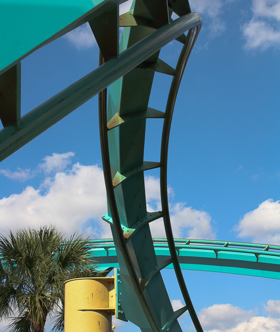 The Kraken Rollercoaster at SeaWorld Orlando, Orlando, Florida