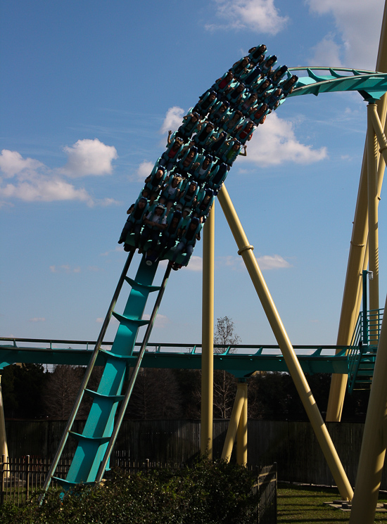 The Kraken Rollercoaster at SeaWorld Orlando, Orlando, Florida