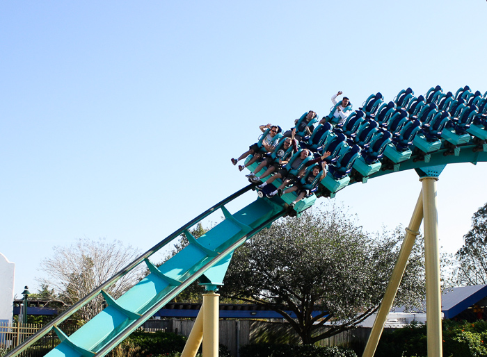 The Kraken Rollercoaster at SeaWorld Orlando, Orlando, Florida